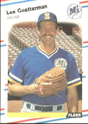 1988 Fleer Baseball Cards      374     Lee Guetterman